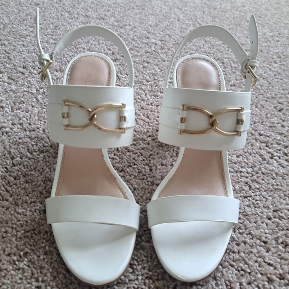 ALDO Fedorova White Gold Heels - Picture 7 of 7